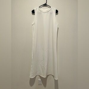 Sleeveless White Dress